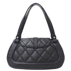 Chanel Black Leather Caviar Handbag Matelasse